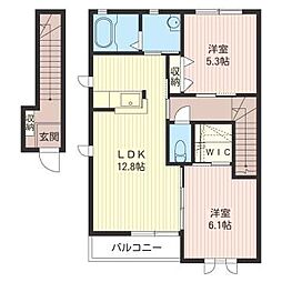 ダンデライオンA 2LDKの間取図画像