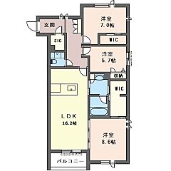 物件の間取り