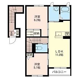 間取図画像 2LDK