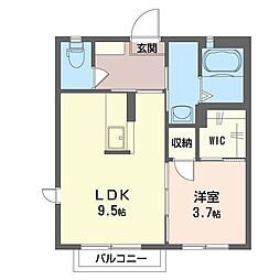 インペリアルA 1SKの間取図画像