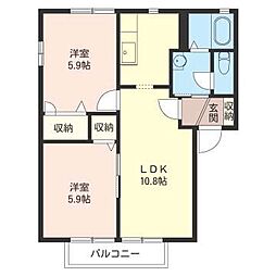 間取図画像 2LDK