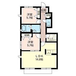 間取図画像 2LDK