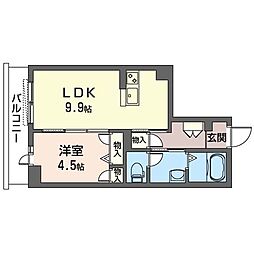 間取図画像 1LDK