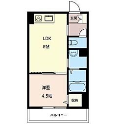 LOHASROOMS 1LDKの間取図画像
