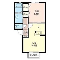 カーサ・エクセル　D 201 ｜ 群馬県伊勢崎市田部井町３丁目2183-1（賃貸アパート1LDK・2階・41.32㎡） その2