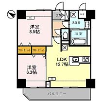 グラン・ルポ高崎 801 ｜ 群馬県高崎市新田町4-10（賃貸マンション2LDK・8階・60.70㎡） その2