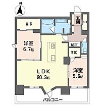 クレアシオンあら町 1102 ｜ 群馬県高崎市あら町236、237（賃貸マンション2LDK・11階・80.03㎡） その2