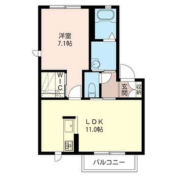 ブラン　Ａ 202｜群馬県伊勢崎市国定町１丁目(賃貸アパート1LDK・2階・42.72㎡)の写真 その2