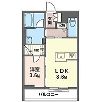 シャーメゾン表町 303 ｜ 群馬県前橋市表町２丁目22-7（賃貸マンション1LDK・3階・35.00㎡） その2