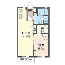 クレセント　A 202 ｜ 群馬県伊勢崎市今泉町１丁目1311-1（賃貸アパート1LDK・2階・40.30㎡） その2