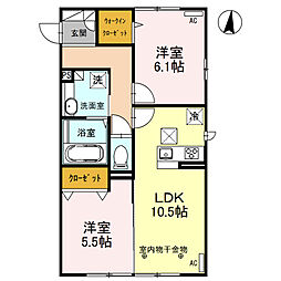 間取図画像 2LDK
