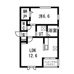 アトラス A 1LDKの間取図画像