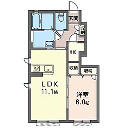 ステラ 1LDKの間取図画像
