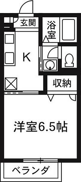 サンモール　A 203｜群馬県伊勢崎市喜多町(賃貸アパート1K・2階・24.50㎡)の写真 その2