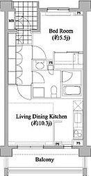 プライムメゾン武蔵野の杜 1LDKの間取図画像