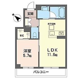 アンビハウス豊四季 1LDKの間取図画像