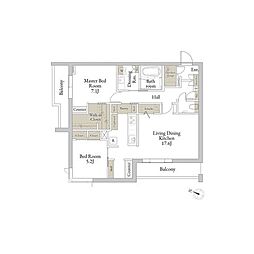 桜橋Grande 2LDKの間取図画像