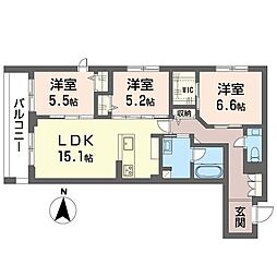 レフィシア 3LDKの間取図画像