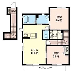 間取図画像 2LDK