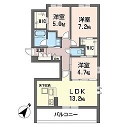 フェアリーステージ 3LDKの間取図画像