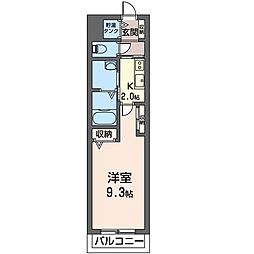 マストライフ文京白山 1Kの間取図画像