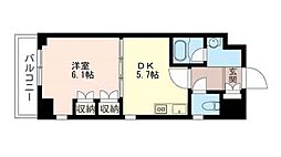 ミレナリオ21 1DKの間取図画像