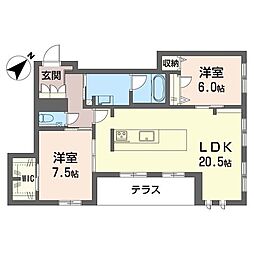 間取図画像 2LDK