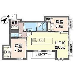 間取図画像 2LDK