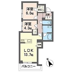 間取図画像 2LDK