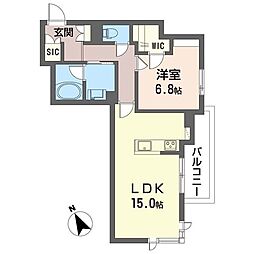 間取図画像 1LDK