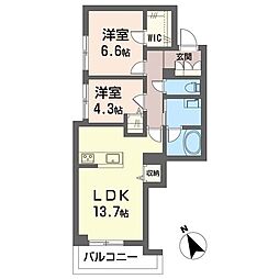 間取図画像 2LDK