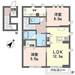 間取図画像 2LDK