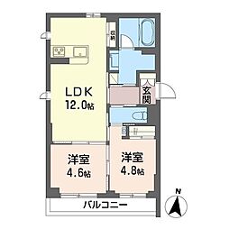 間取図画像 2LDK