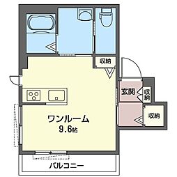 プレジオ上大岡 ワンルームの間取図画像