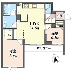 間取図画像 2LDK