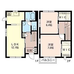 間取図画像 2LDK