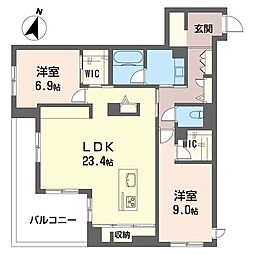 間取図画像 2LDK
