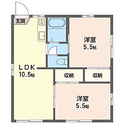 センチュリー5B 2LDKの間取図画像