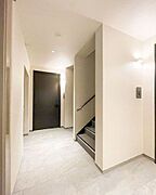 高級感を演出する屋内共用廊下