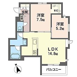 セレナコート藤沢 2LDKの間取図画像