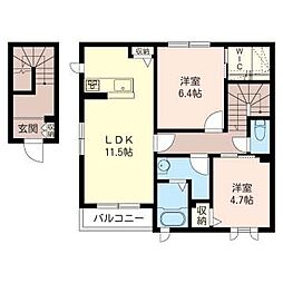 間取図画像 2LDK