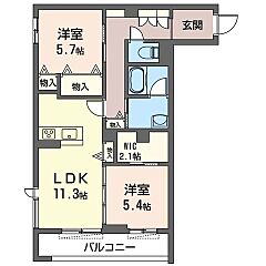 物件の間取り