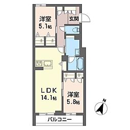 間取図画像 2LDK