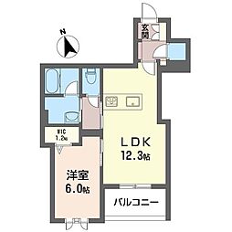 Viuace 1LDKの間取図画像