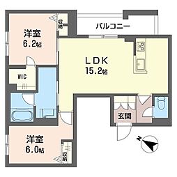 ジョイアスガード浦和美園 2LDKの間取図画像