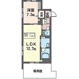 イーハトーブ浦和 1LDKの間取図画像