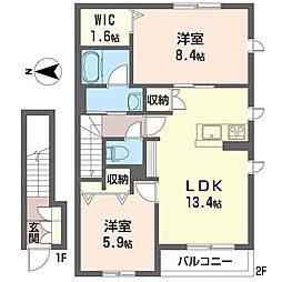 間取図画像 2LDK