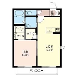 ルミエール 1LDKの間取図画像