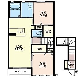 間取図画像 2LDK