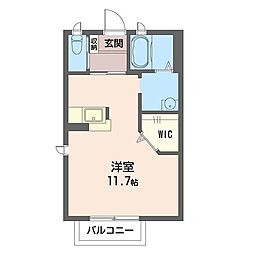 メゾン・メルベーユ ワンルームの間取図画像